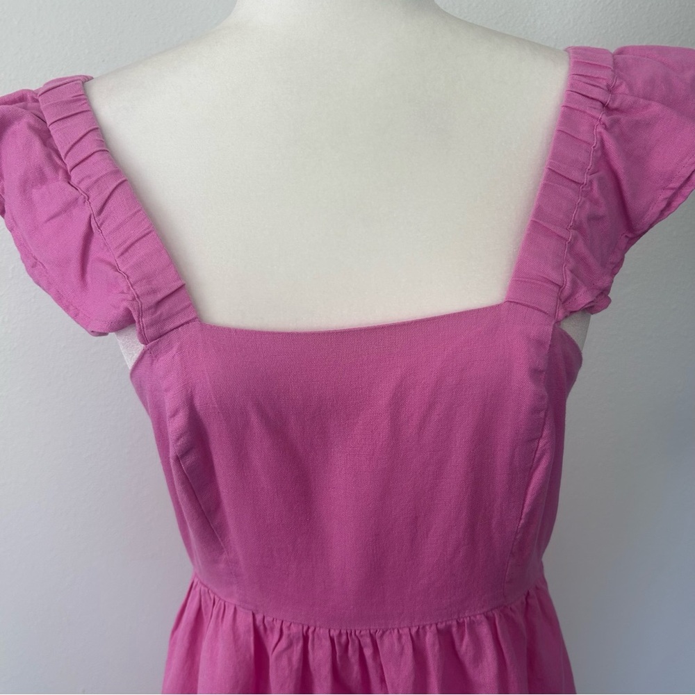 Dizzy Lizzy Pink Flutter Sleeve Midi Sundress with Square Neck
#0283 - Picture 2 of 10